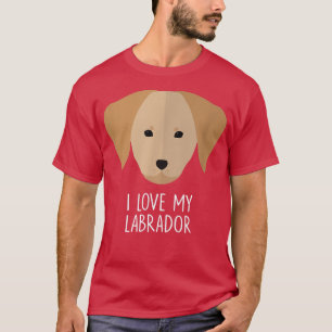 T-shirt J'aime mon Labrador TCute Lab Chien de Chien de