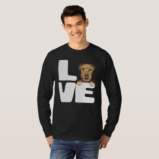 T-shirt J'Aime Mon Lakeland Terrier Chien (Devant entier)
