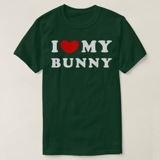 T-shirt J'Aime Mon Lapin, J'Aime Mon Lapin (Design devant)