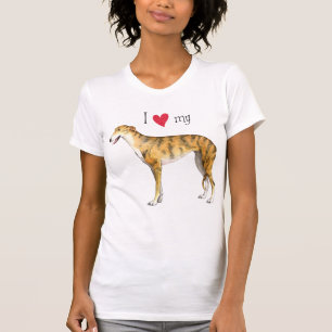 T-shirt J'aime mon lévrier