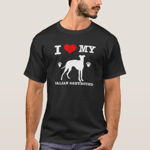 T-shirt J'aime mon lévrier italien