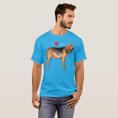 T-shirt J'aime mon limier (Devant entier)