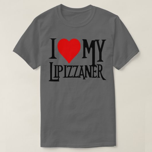 T-shirt J'aime mon Lipizzaner Horse 1 (Design devant)