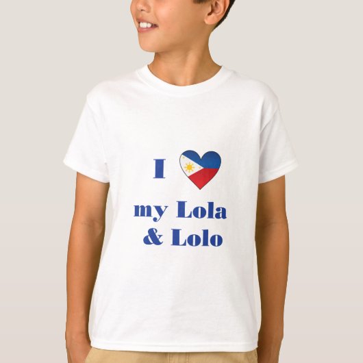 T-shirt J'aime mon Lola et Lolo1 (Devant)