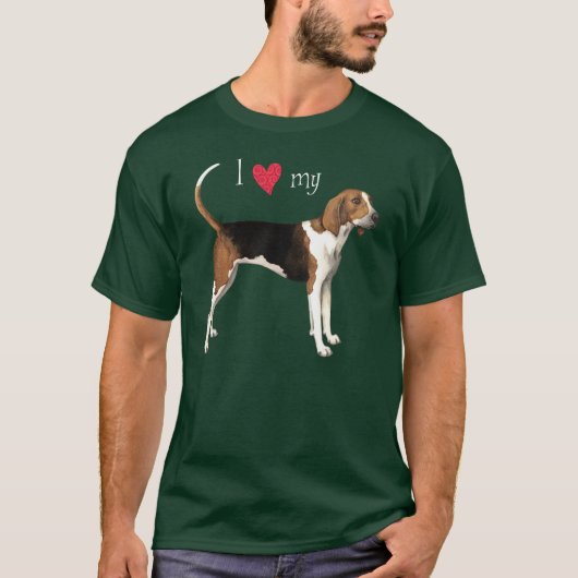 T-shirt J'aime mon marcheur de Treeing (Devant)