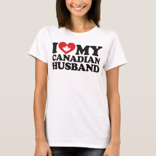 T-shirt J'aime mon mari canadien