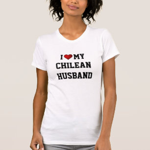 T-shirt J'Aime Mon Mari Chilien