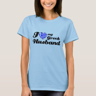 T-shirt J'aime mon mari grec