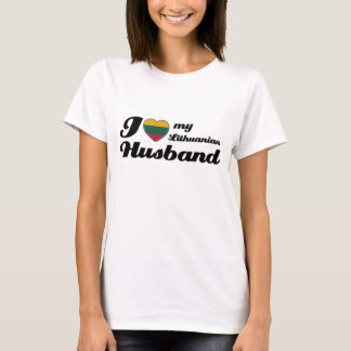 T-shirt J'aime mon mari lithuanien