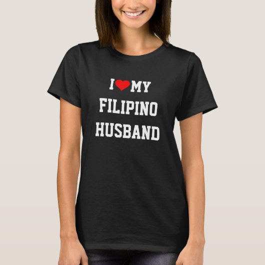 T-shirt J'Aime Mon Mari Philippin (Devant)