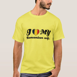 T-shirt J'aime mon mari roumain
