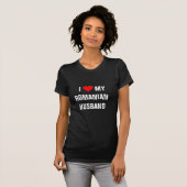 T-shirt "J'aime mon mari roumain" (Devant entier)