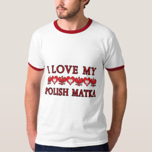 T-shirt J'Aime Mon Matka Polonais