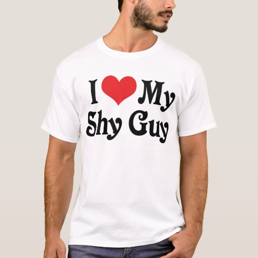 T-shirt J'aime mon mec timide (Devant)