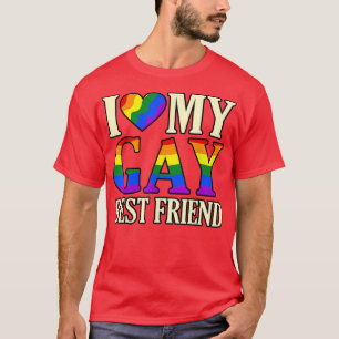 T-shirt J'aime mon meilleur ami gay LGBTQ Pride Mois Souti