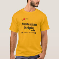 J'aime mon mélange australien de Kelpie (le chien