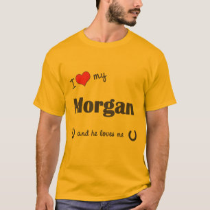 T-shirt J'aime mon Morgan (le cheval masculin)