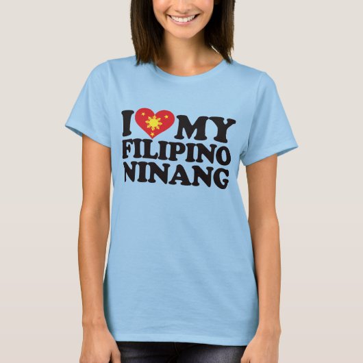 T-shirt J'Aime Mon Ninang Philippin (Devant)