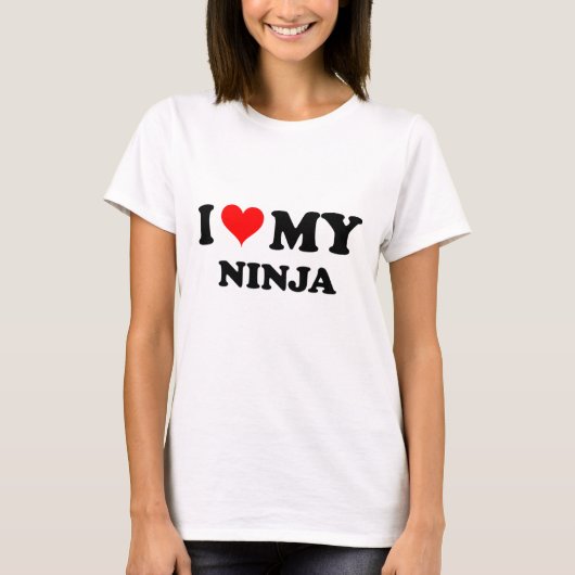 T-shirt J'aime mon Ninja (Devant)