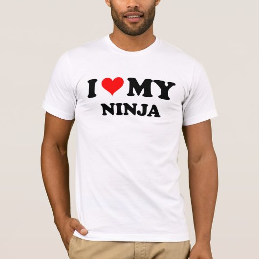 T-shirt J'aime mon Ninja (Devant)