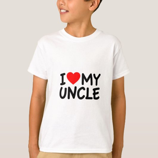 T-shirt J'aime mon oncle (Devant)