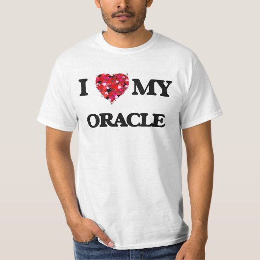 T-shirt J'aime mon Oracle (Devant)