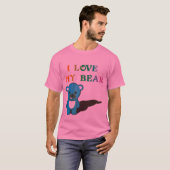 T-shirt J'aime mon ours (Devant entier)