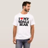 T-SHIRT J'AIME MON OURS DE KOALA (Devant entier)