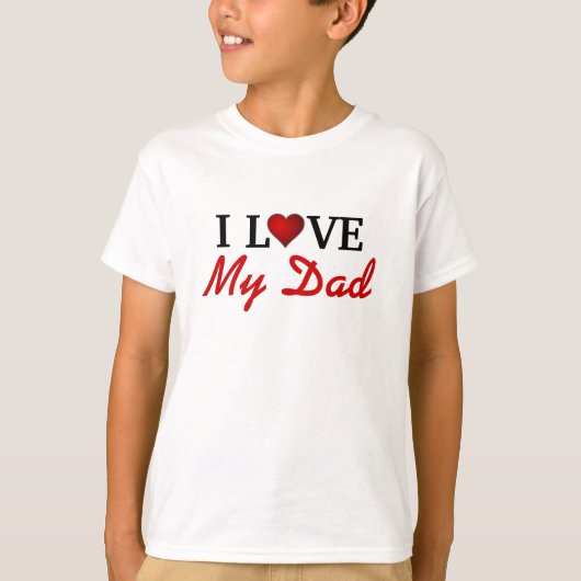 T-shirt J'aime mon papa (Devant)