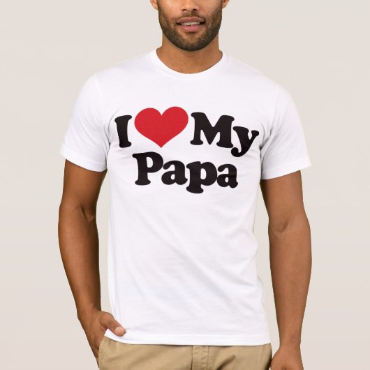 T-shirt J'aime mon papa (Devant)