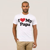 T-shirt J'aime mon papa (Devant entier)
