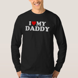 T-shirt J'Aime Mon Papa Coeur Rouge