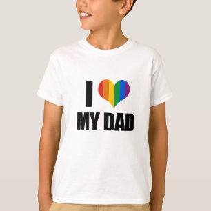 T-shirt J'aime mon papa gai