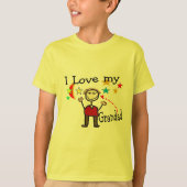 T-shirt J'aime mon papa grand (Devant)