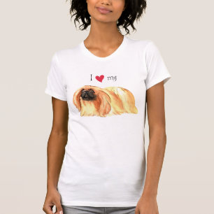 T-shirt J'aime mon Pekingese