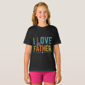 T-shirt J'aime mon père (Devant entier)
