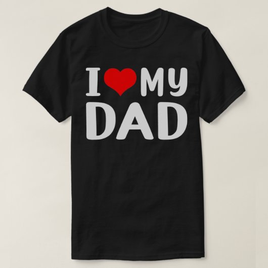 T-shirt J'aime mon père (Design devant)