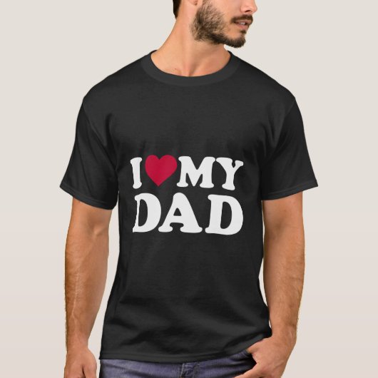 T-shirt J'aime mon père (Devant)
