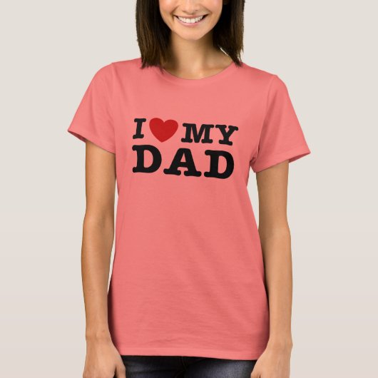 T-shirt J'aime mon père (Devant)