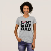 T-SHIRT J'AIME MON PÈRE GAY - (Devant entier)