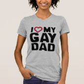 T-SHIRT J'AIME MON PÈRE GAY - (Devant)