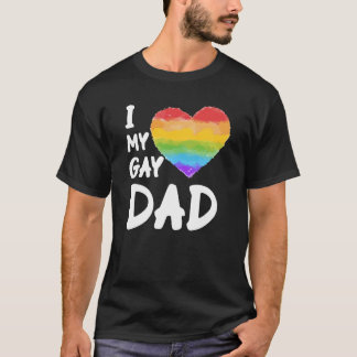 T-shirt J'aime mon père gay LGBT