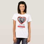 T-shirt J'aime mon petit ami (Devant entier)