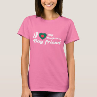 T-shirt J'aime mon petit ami bangladais
