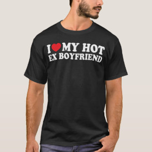 T-shirt J'aime mon petit ami chaud E drôle de petite amie