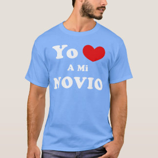 T-shirt J'aime mon petit ami espagnol Amour amis