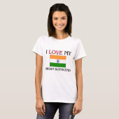 T-shirt J'aime mon petit ami indien (Devant entier)