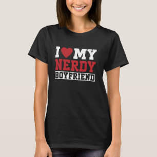 T-shirt J'aime mon petit ami ringard couple petite amie
