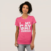 T-SHIRT J'AIME MON PETIT-JEUNE HOMOSEXUEL - - (Devant entier)