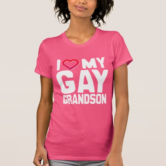 T-SHIRT J'AIME MON PETIT-JEUNE HOMOSEXUEL - - (Devant)
